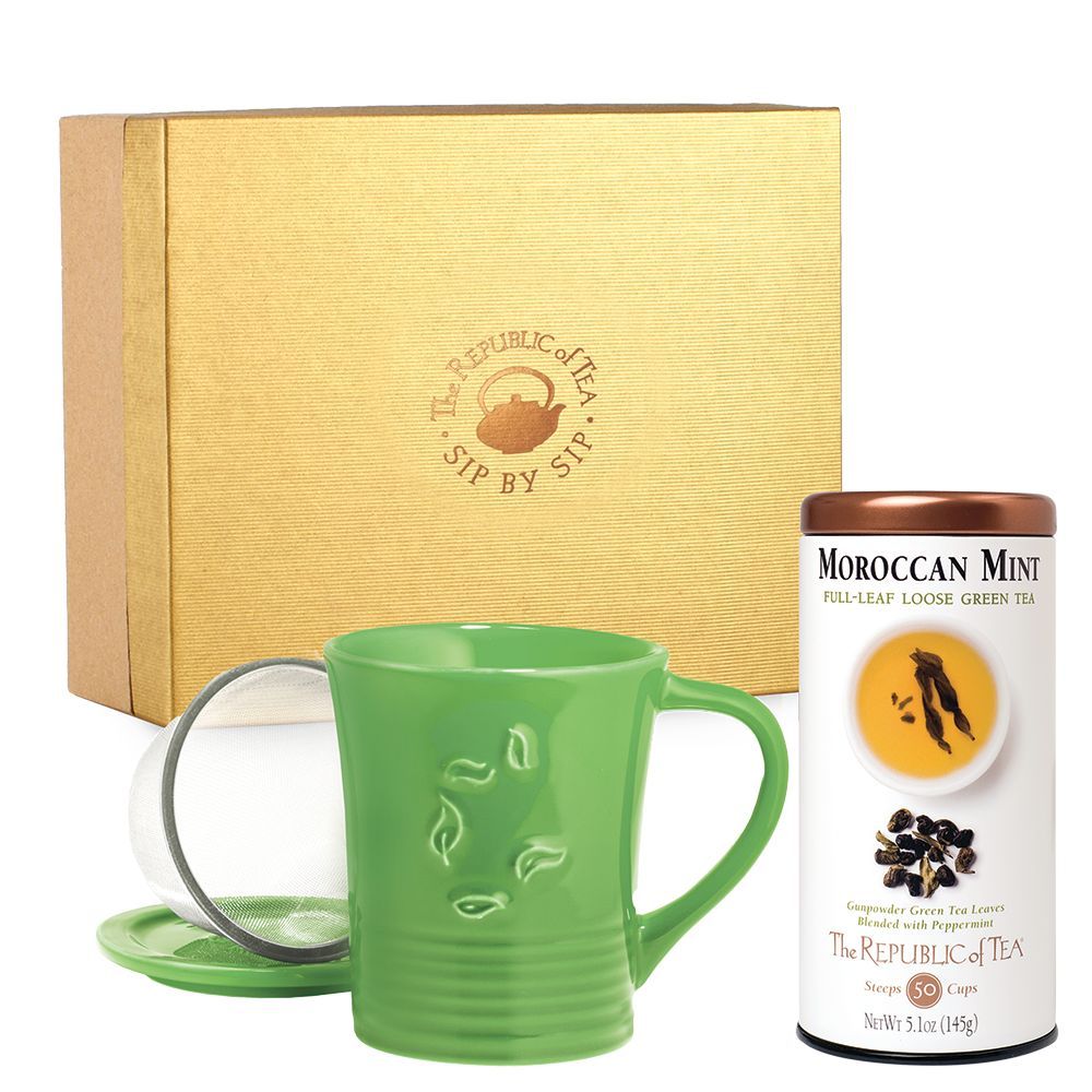 Tea and Mug with Infuser Custom Gift
