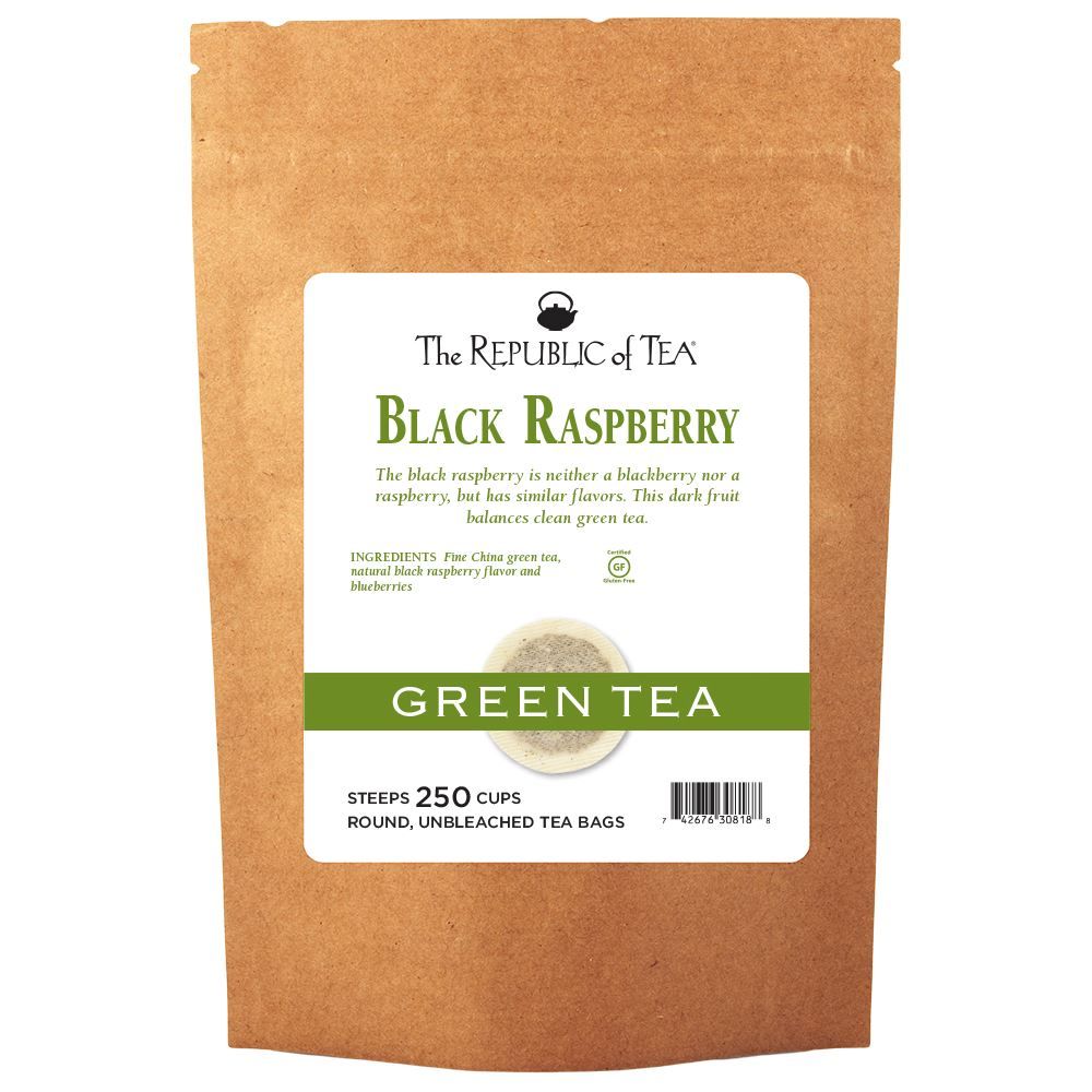 Black Raspberry Green Tea Bags | The Republic of Tea