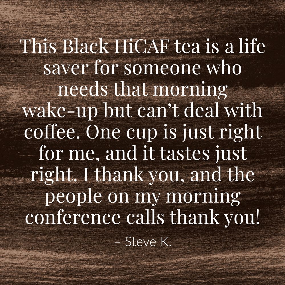 View 7 of Breakfast Black HiCAF Natural Energy Tea Bags
