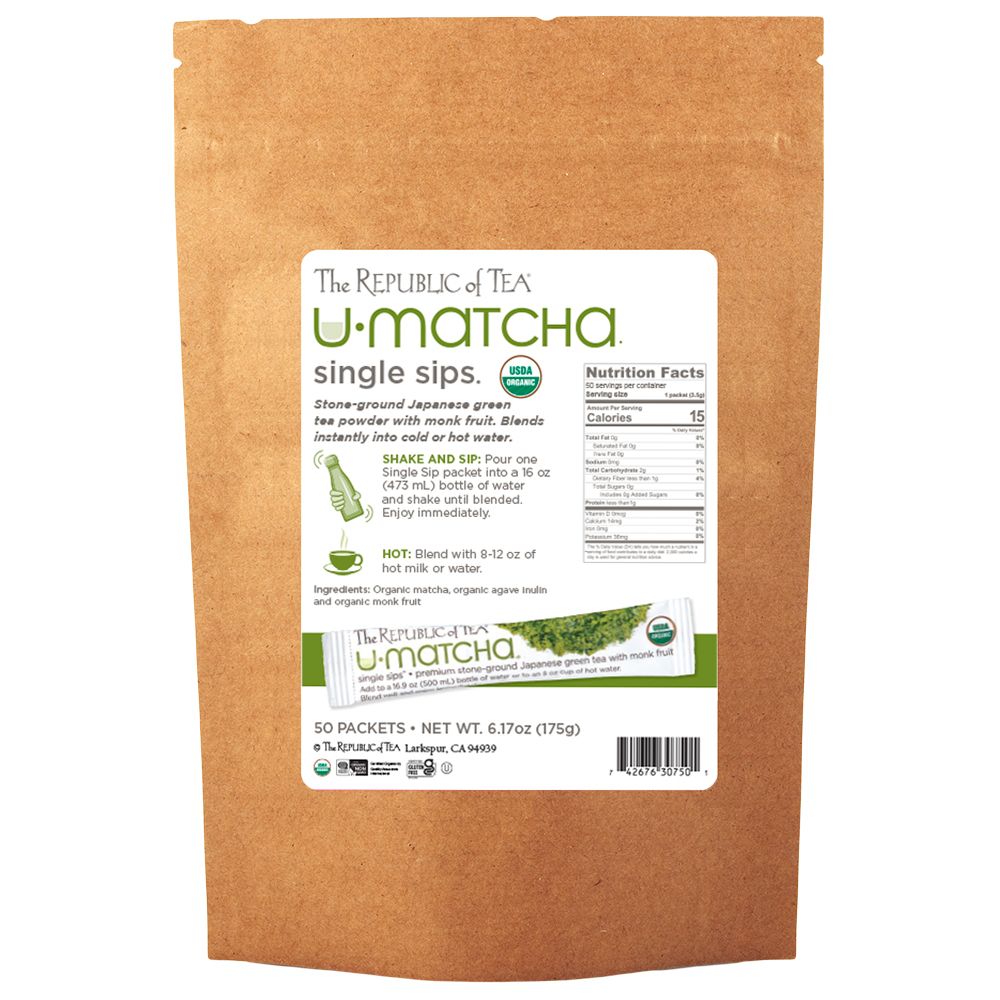 View 4 of matcha single serve packet
