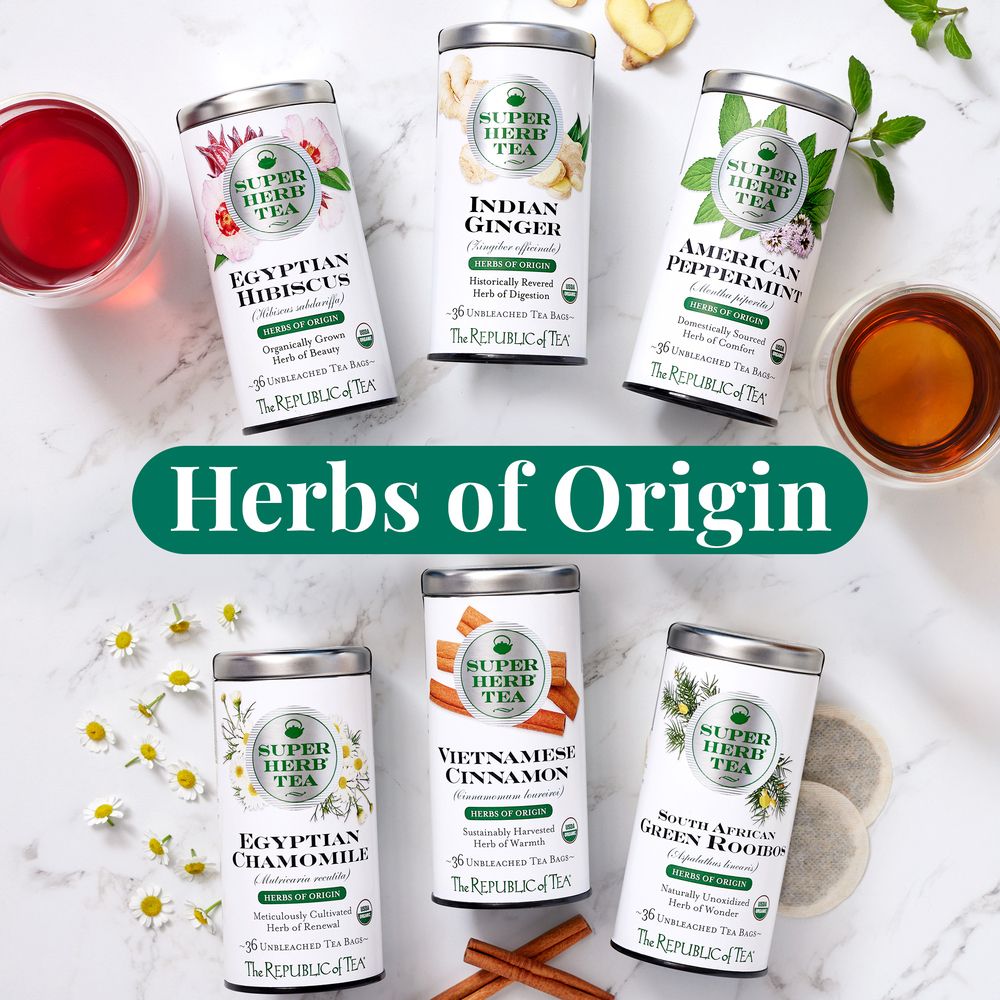 View 6 of Organic American Peppermint SuperHerb® Herbs Of Origin Herbal Tea Bags
