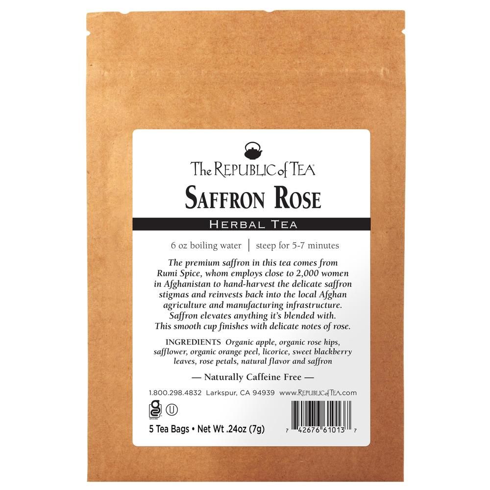 Saffron Rose 5 Tea Bag Sample
