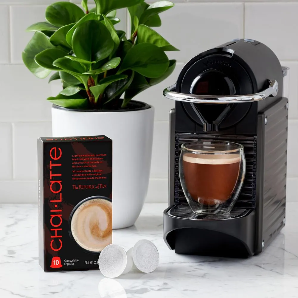 Chai Latte Capsules Compatible with Nespresso The Republic of Tea