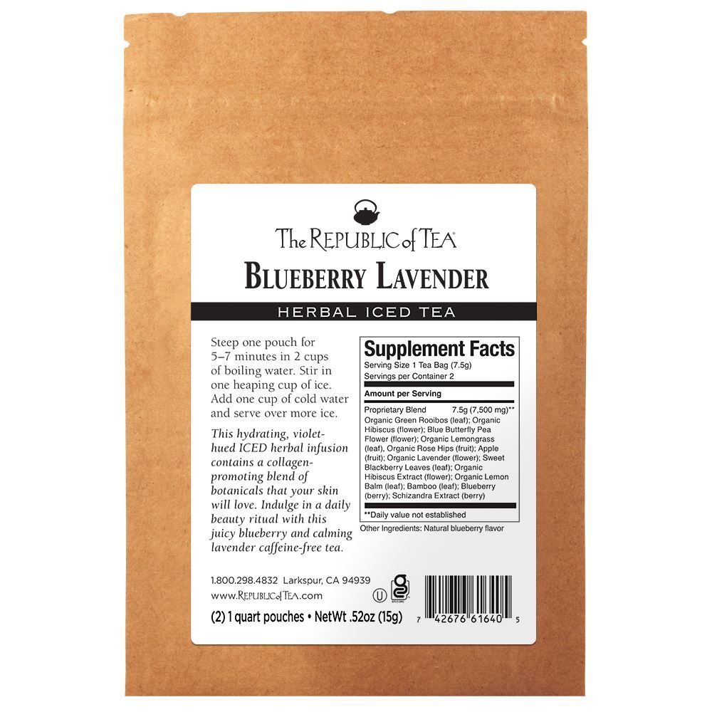 Blueberry Lavender Herbal Iced Tea Sample