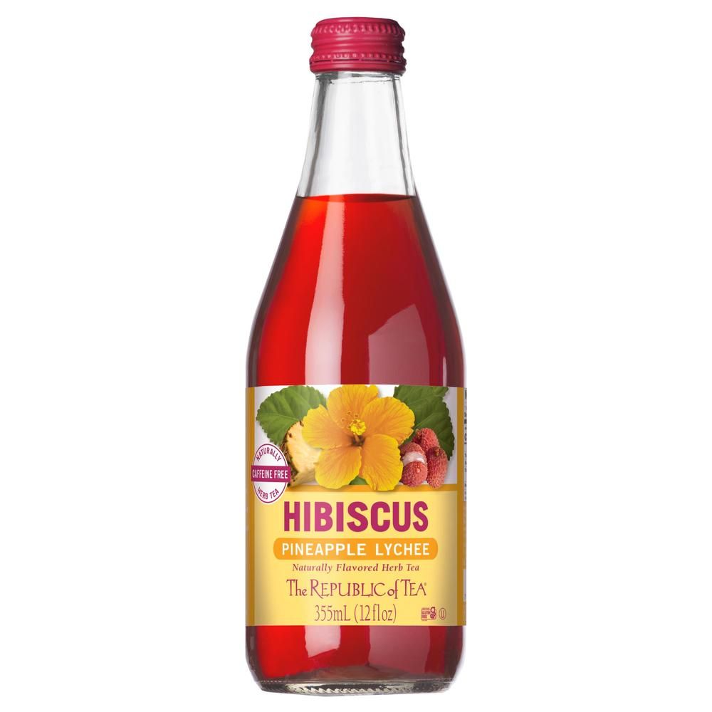 Hibiscus Pineapple Lychee Bottled Iced Tea - 12 oz

