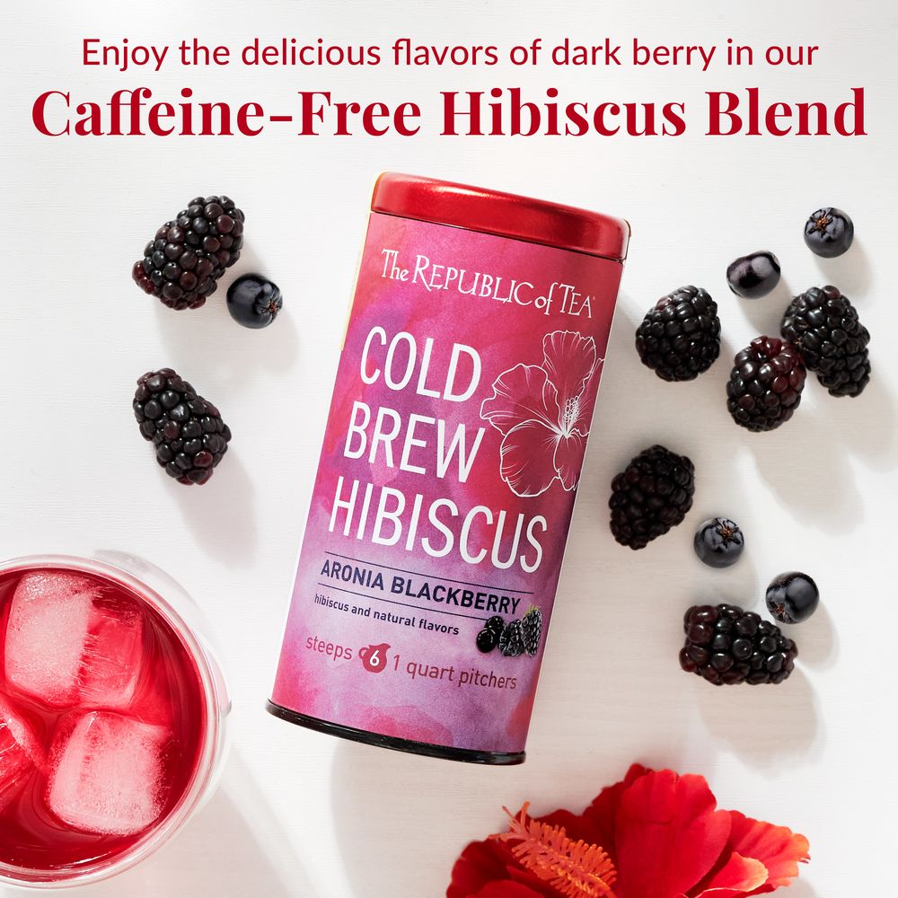 View 3 of Cold Brew Hibiscus Aronia Blackberry Iced Tea Pouches
