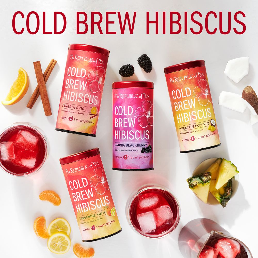 View 5 of Cold Brew Hibiscus Aronia Blackberry Iced Tea Pouches
