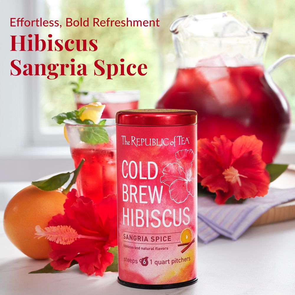 View 2 of Cold Brew Hibiscus Sangria Spice Iced Tea Pouches
