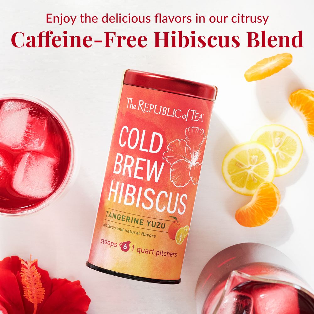 View 3 of Cold Brew Hibiscus Tangerine Yuzu Iced Tea Pouches
