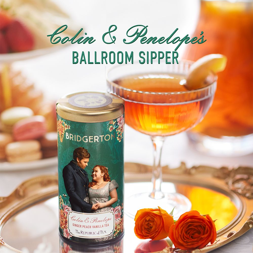 View 2 of Bridgerton Colin & Penelope Ginger Peach Vanilla Tea
