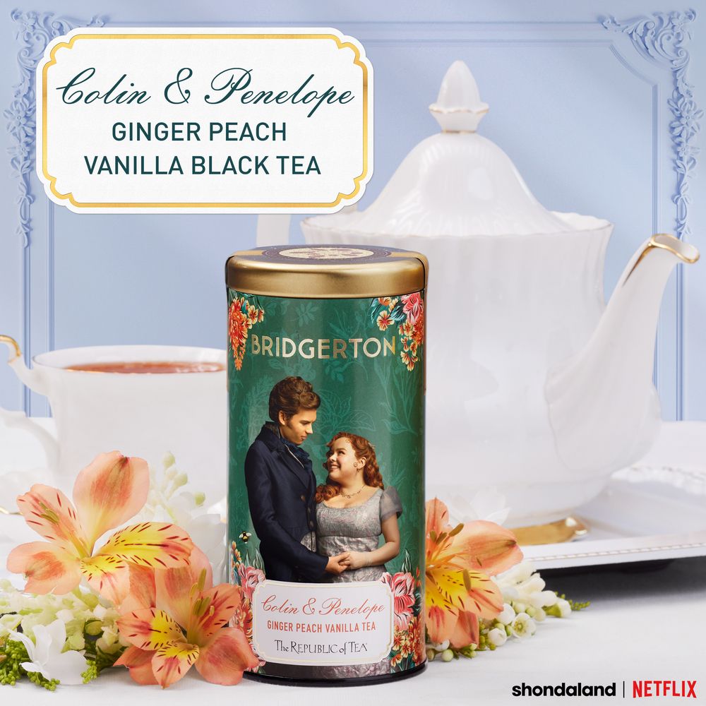 View 4 of Bridgerton Colin & Penelope Ginger Peach Vanilla Tea
