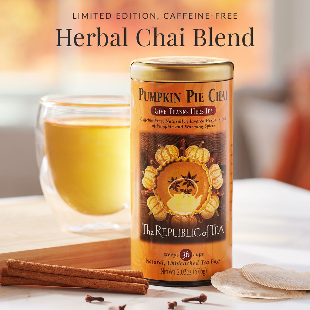 View 2 of Pumpkin Pie Chai Herbal Tea Bags
