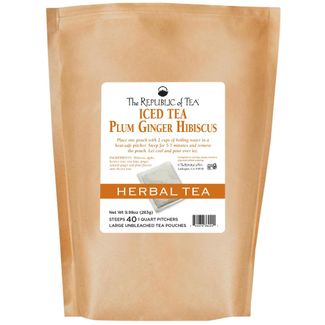 Plum Ginger Hibiscus Iced Tea
