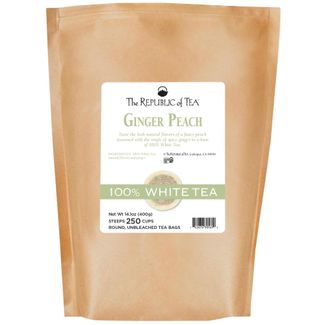 Ginger Peach 100% White Tea Bags
