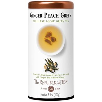 Ginger Peach Green Full-Leaf Loose Green Tea