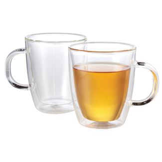 Double Wall Glass Mug (Set of 2)