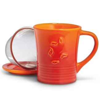 Orange Spice Dancing Leaves Mug