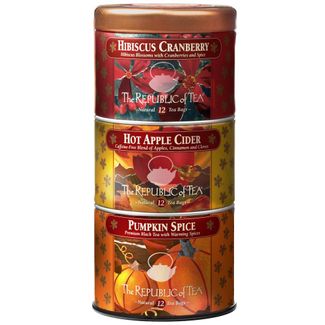 Fall Stackable Tea Tins