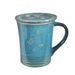 View 2 of Sky Blue Dancing Leaves Mug