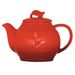 View 1 of Red Dancing Leaves Teapot