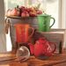 View 3 of Red Dancing Leaves Teapot