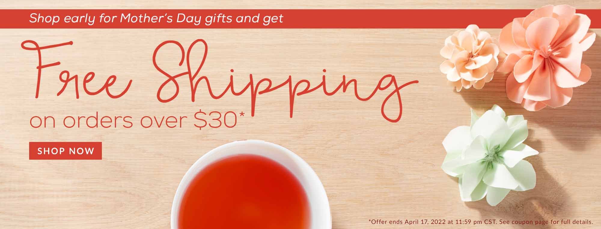 Free Shipping over $30