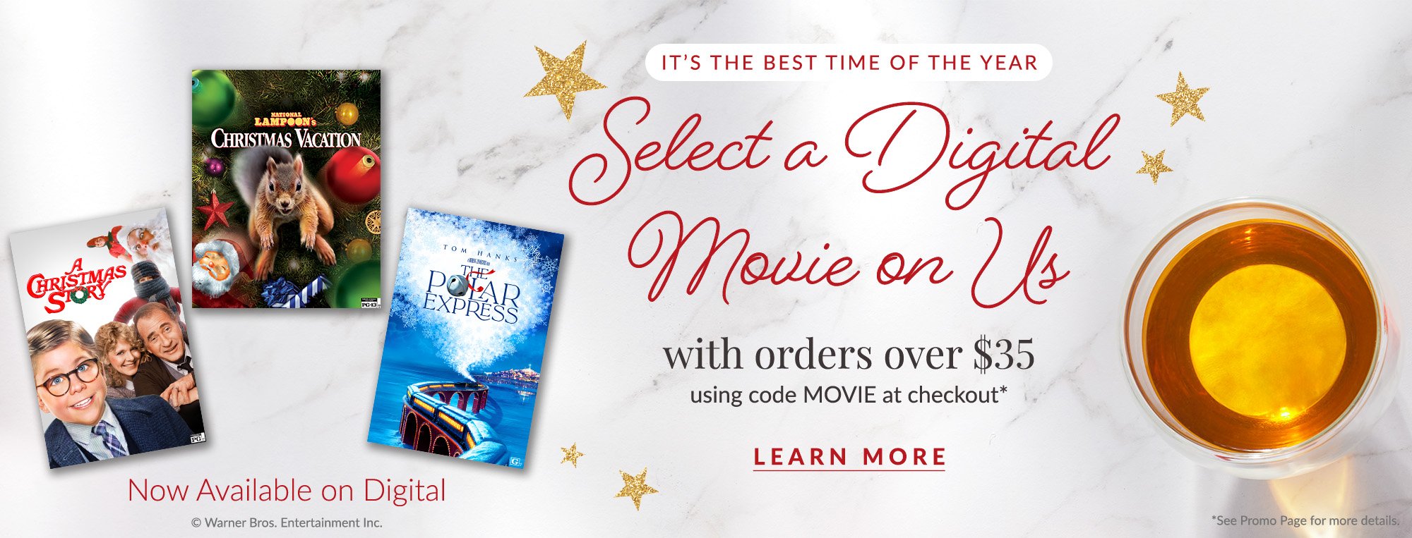 Select a Digital Movie on Us with orders over $35*